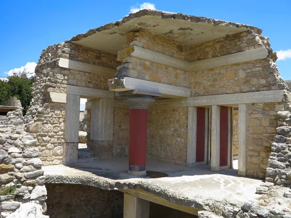 Ruiny pałacu Minosa w Knossos w Heraklion, Grecja — Zdjęcie stockowe