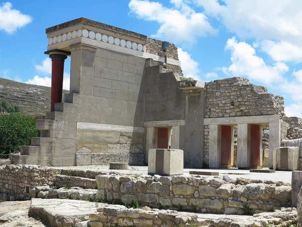 Ruiny pałacu Minosa w Knossos w Heraklion, Grecja — Zdjęcie stockowe