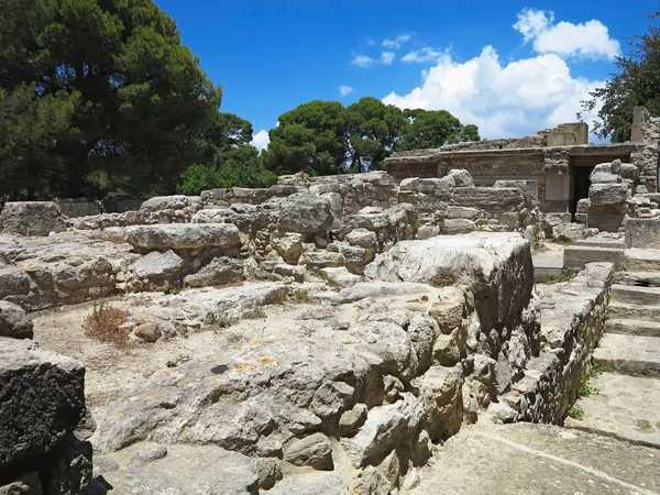 Ruinas del Palacio Minoico de Knossos en Heraklion, Grecia — Foto de Stock