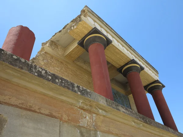 Reruntuhan Istana Minoa Knossos di Heraklion, Yunani — Stok Foto