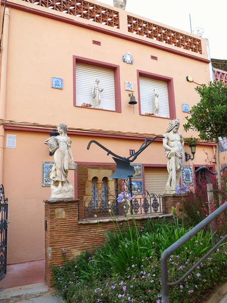 04 juillet 2016, Malgrat de Mar, Espagne. Belle façade décorée — Photo