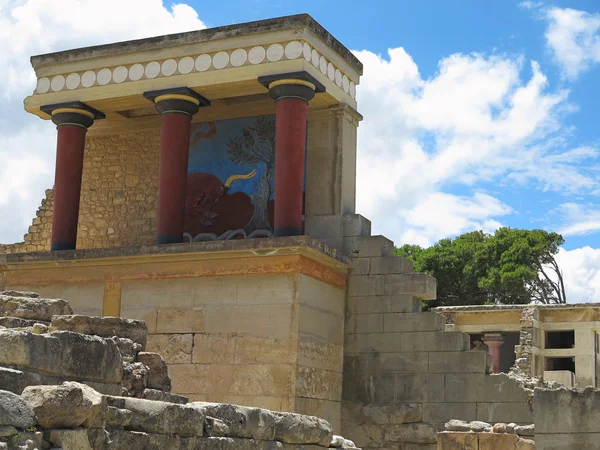 Ruins of the Minoan Palace of Knossos in Heraklion,Greece — Stock Photo, Image