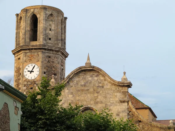 Alte mittelalterliche steinerne Kirche von st nicolau in spanien — Stockfoto