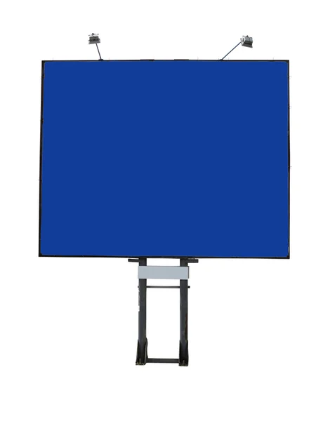 Billboard advertising panel with empty space and light projector — Stock Photo, Image