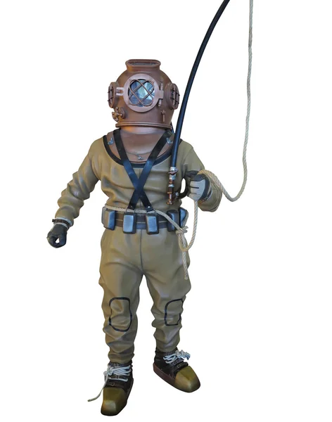 Diving suit equipment isolated over white — Stock Photo, Image