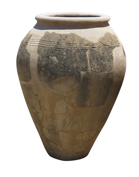 在克里特岛，希腊古代粘土米诺斯双耳瓶 — 图库照片