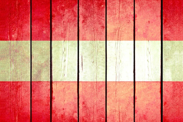 Austria wooden grunge flag. — Stock Photo, Image