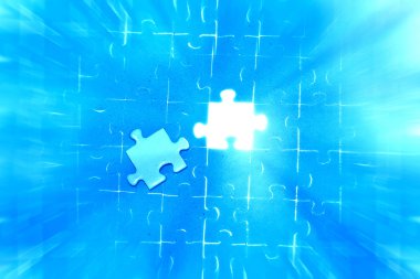 Son jigsaw bulmaca parça.