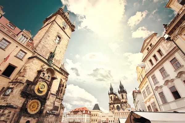 Prag. Altes Rathaus Stockbild