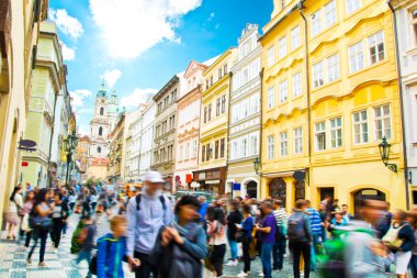 Prag. İnsan kalabalığı