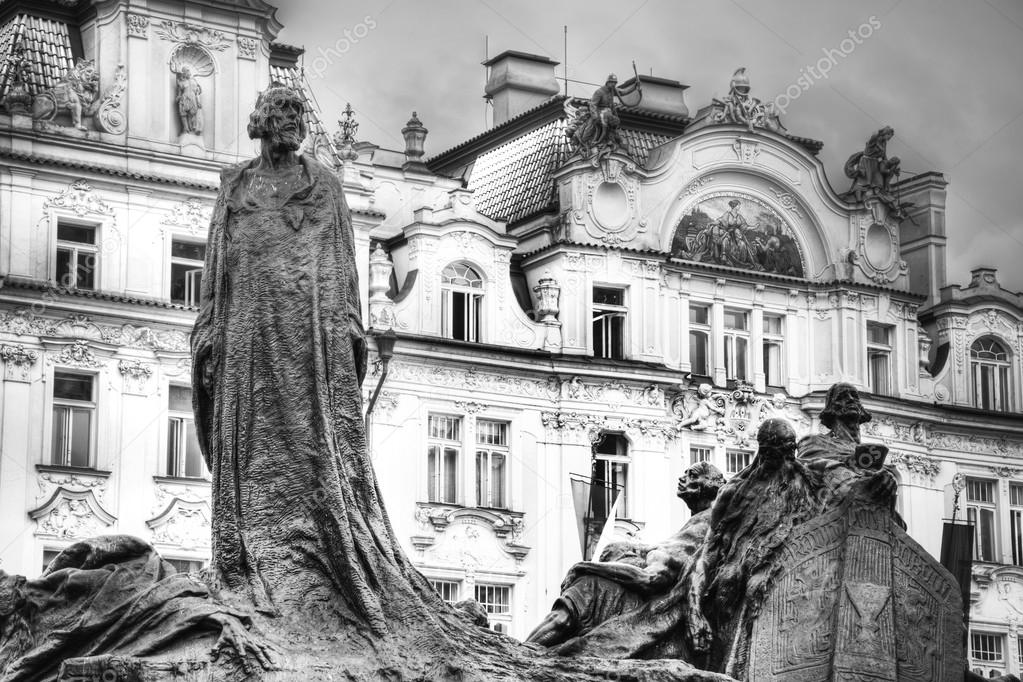 Memorial of Jan Hus in Prague.