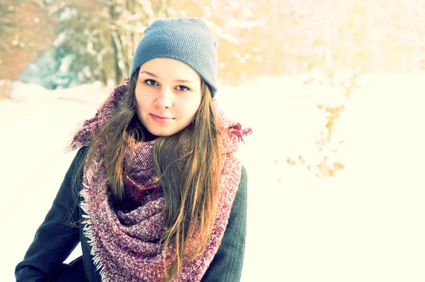 Portret zimowy. — Zdjęcie stockowe