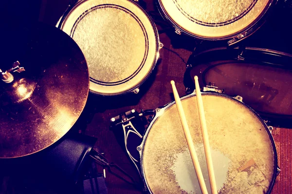 Conceptuele afbeelding van drums. — Stockfoto