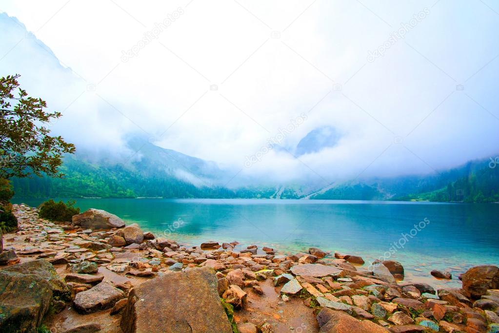 Nature in mountains. Morskie Oko in Tatry, Poland