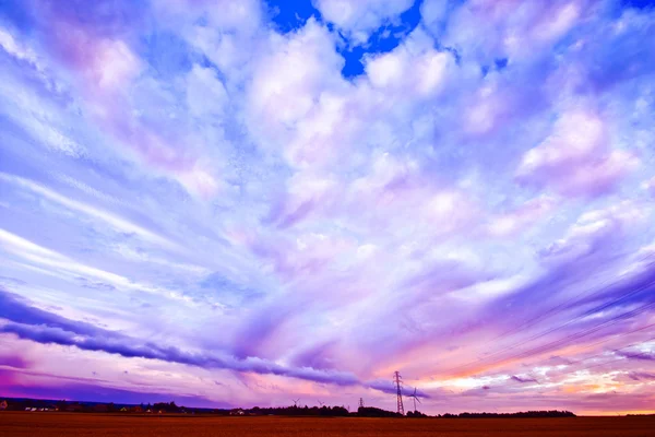 Beautiful colorful sky landscape. — Stock Photo, Image