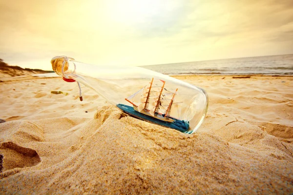 A hajó az üveg — Stock Fotó