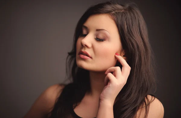 Retrato de mujer hermosa — Foto de Stock