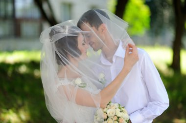 Mutlu gelin ve damat düğünlerinde 