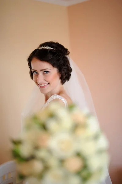 Young bride at wedding day — Stock Photo, Image