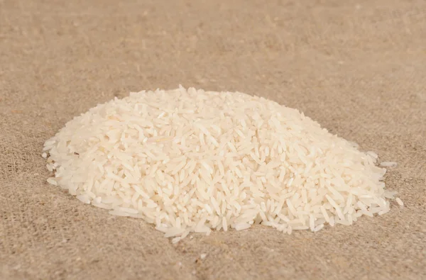 Rice on the canvas — Stock Photo, Image