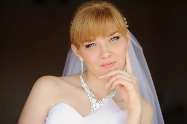 青い目の若い花嫁 — ストック写真