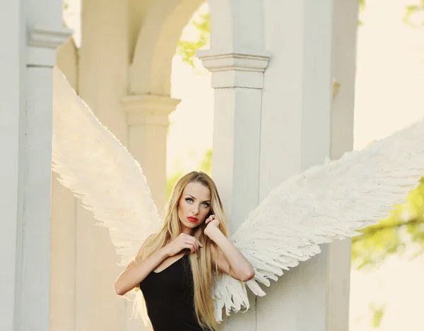 Anděl s křídly — Stock fotografie