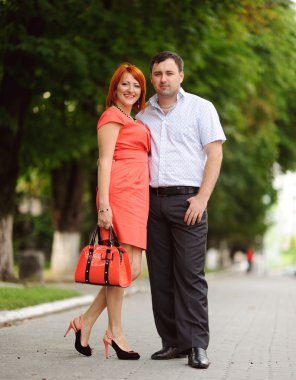 Yetişkin aile çift ayakta