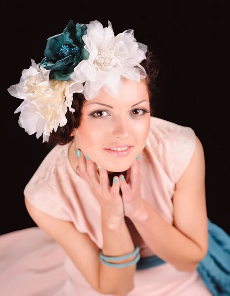 Retrato de mulher bonita — Fotografia de Stock