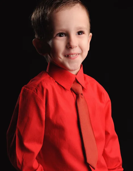 Emotional boy at studio — Stock Photo, Image