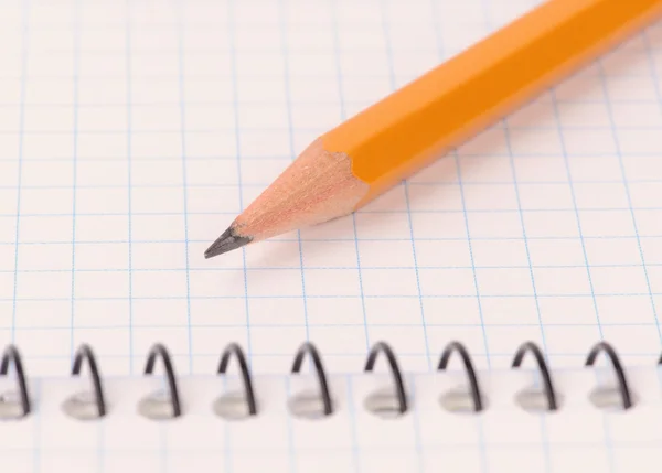 Notepad with pencil — Stock Photo, Image