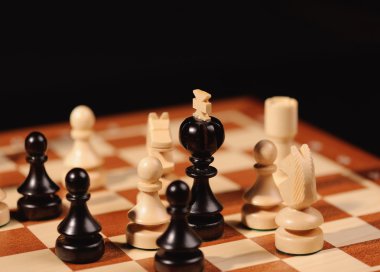 Ahşap Satranç taşları