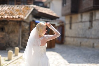 Güzel açık gelin portresi