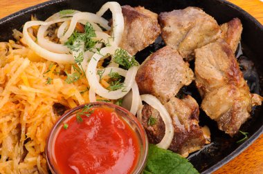 kızartma fırında sebze - kabak, biber ve dereotu