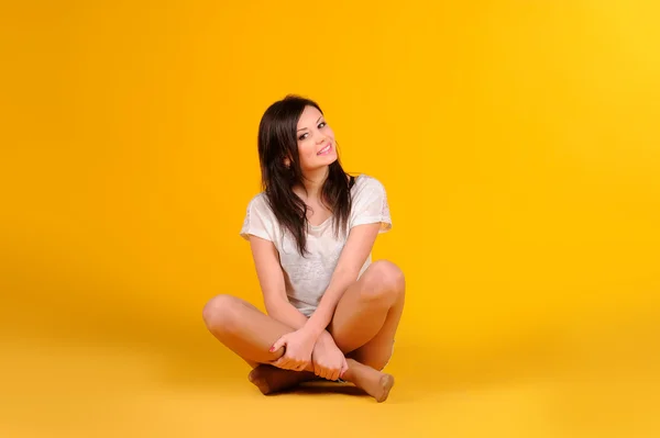 Retrato de mulher bonita — Fotografia de Stock