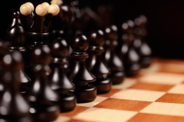 Ahşap Satranç taşları