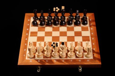 Ahşap Satranç taşları