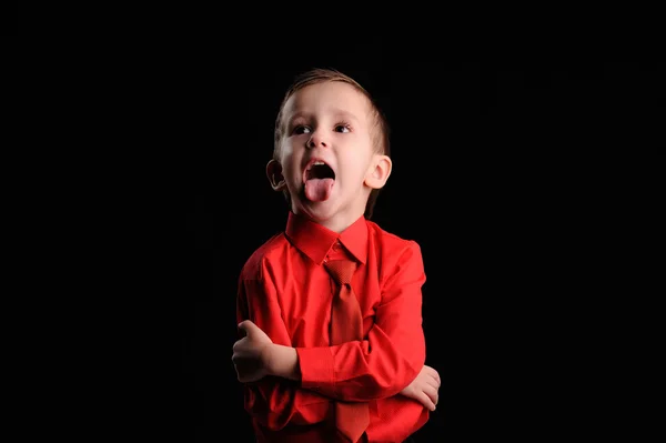 Emotional boy — Stock Photo, Image