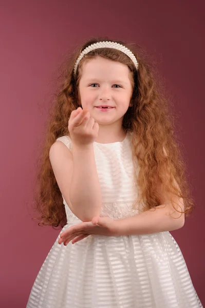 Portrait of little pretty girl — Stock Photo, Image