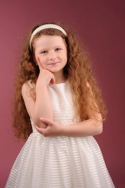 Portrait of little pretty girl — Stock Photo, Image