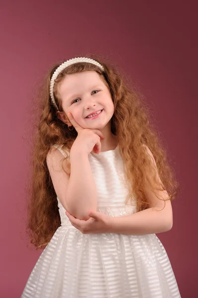 Portrait of little pretty girl — Stock Photo, Image