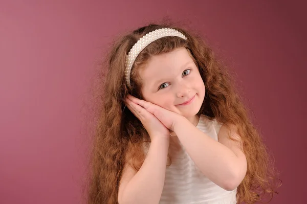 Retrato de menina bonita — Fotografia de Stock