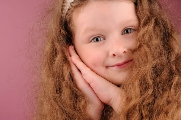 Portrait of little pretty girl — Stock Photo, Image