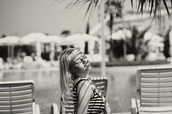 Retrato de mujer agradable — Foto de Stock