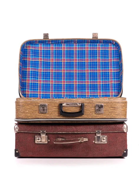 Régi vintage bőröndök — Stock Fotó