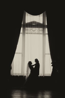 Mutlu gelin ve damat düğünlerinde 