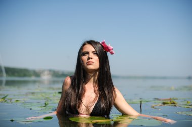 Seksi kadın portresi