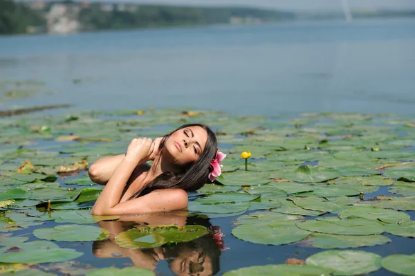 Porträtt av sexig kvinna — Stockfoto