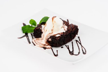 Çikolatalı topping dondurma. Tatlı Grey