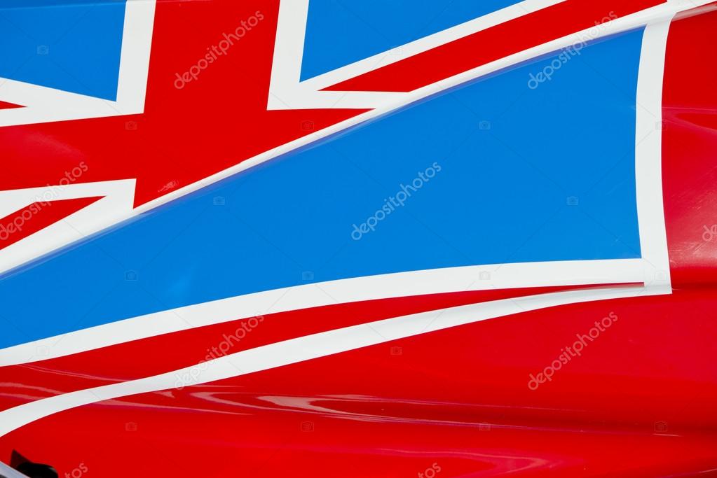 Union Jack on Race Car