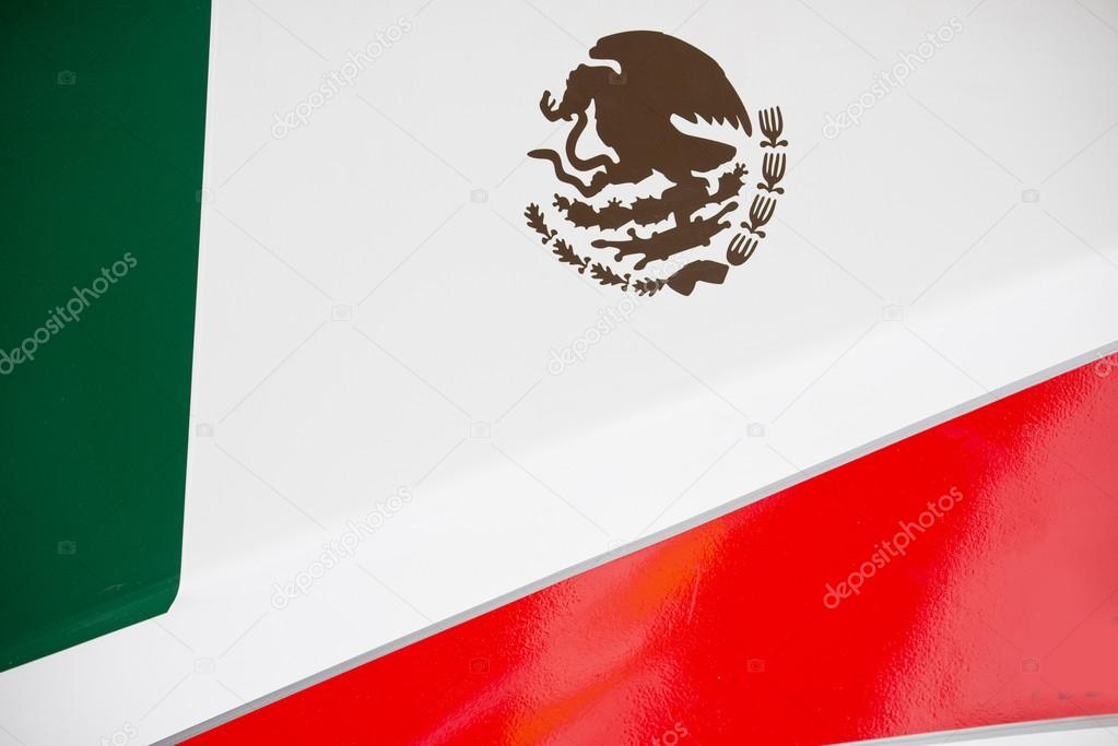 Mexican Flag on Race Car